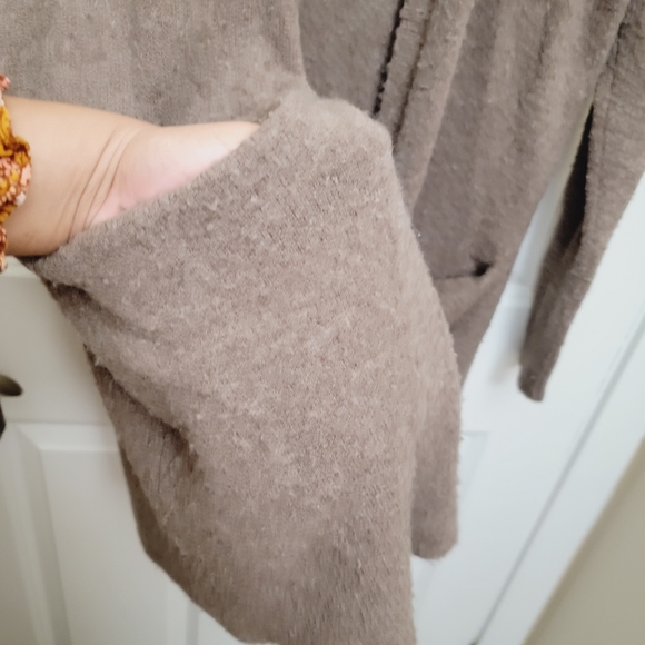 Madewell Merino Wool & Alpaca blend/mix long sleeve open cardigan with pockets - Picture 5 of 10